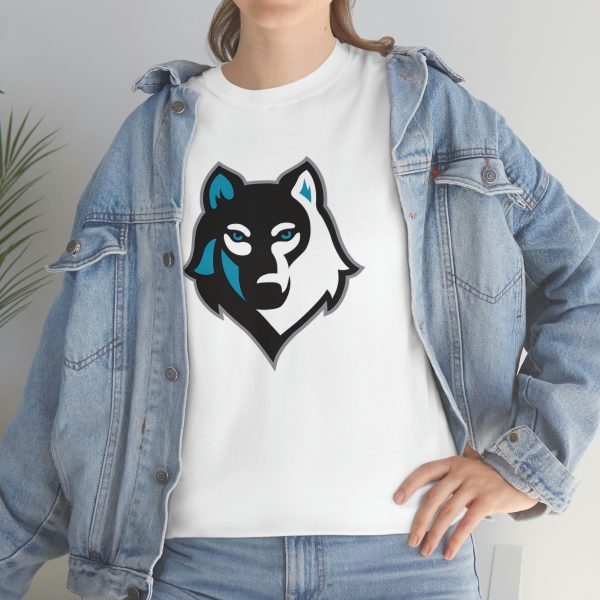 Unisex Heavy Cotton T-shirt Gray wolf Art