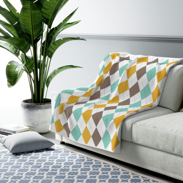 Fleece Blanket Argyle graphy