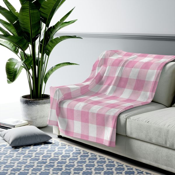 Blanket Check Design light pink