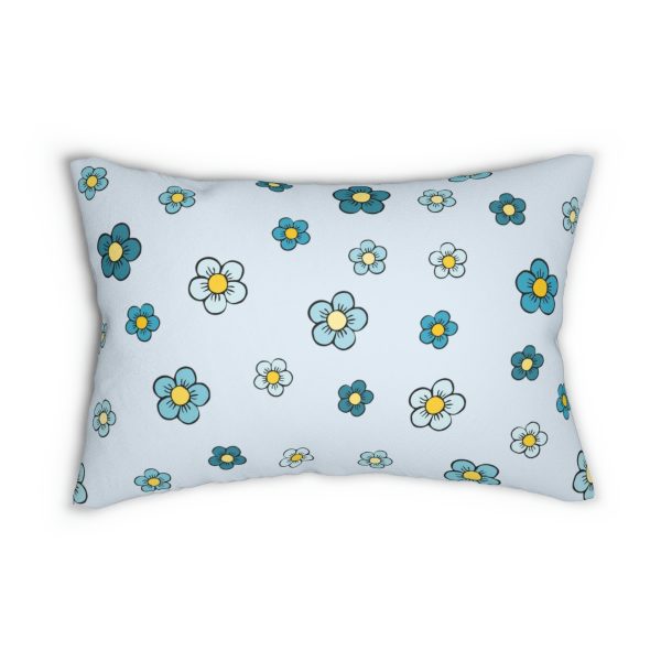 Polyester Lumbar Pillow flowers