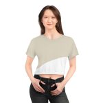 Crop T-shirt cream color