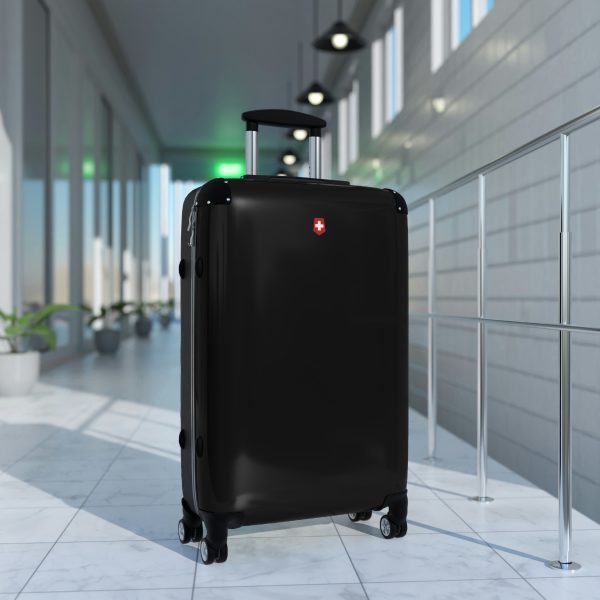 Suitcases black