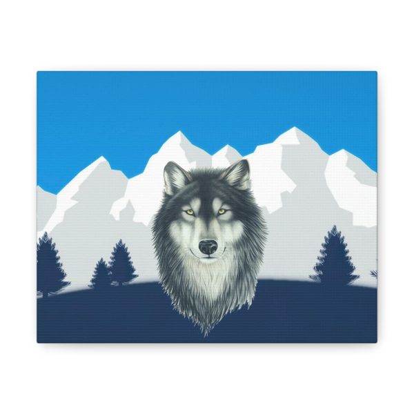 Canvas Gallery Wraps White and gray wolf