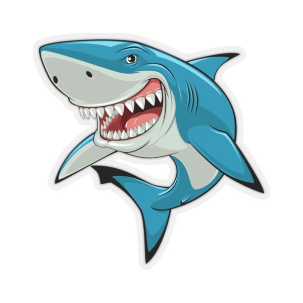 Stickers funny Cartoon shark