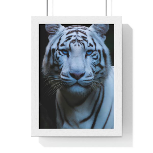 Blue Eyes Tiger Vertical Poster