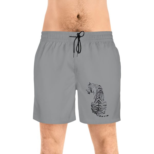 grey Swim Shorts Tiger