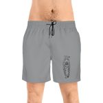 grey Swim Shorts Leopard