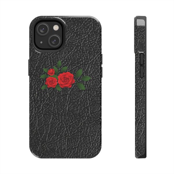 iPhone Cases Black leather roses
