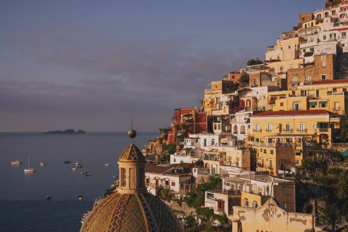 The dome of Santa Maria Assunta in Positano