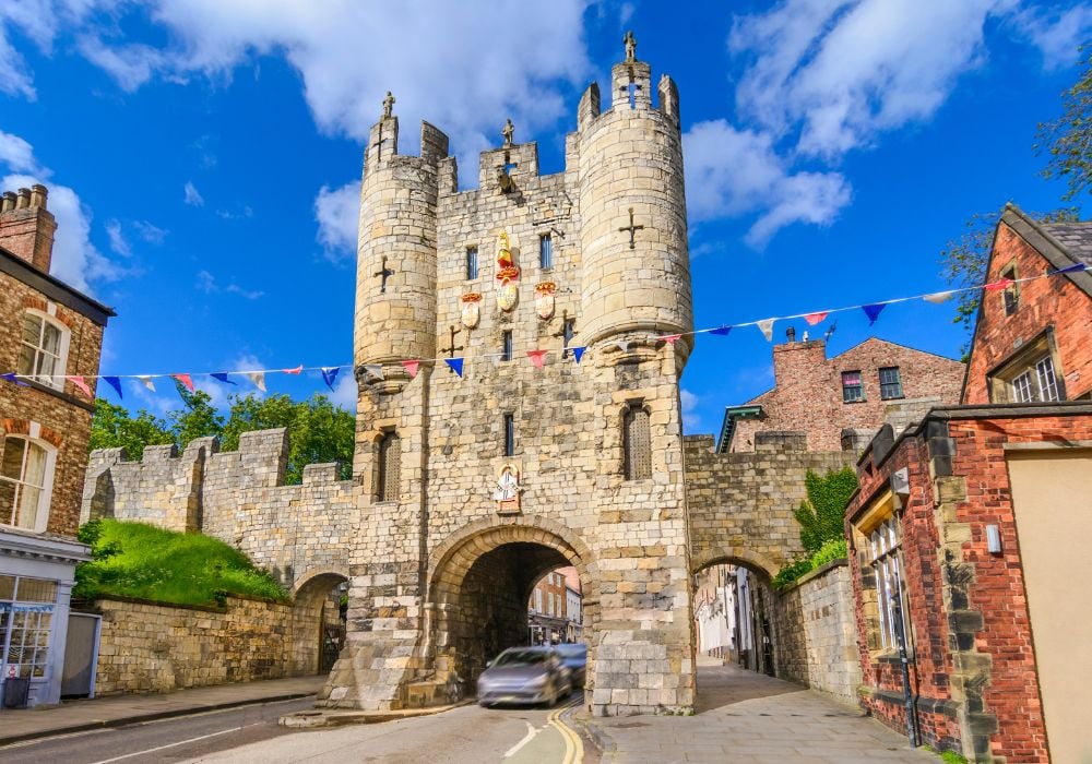 The Micklegate is the old medieval gate of York, England.