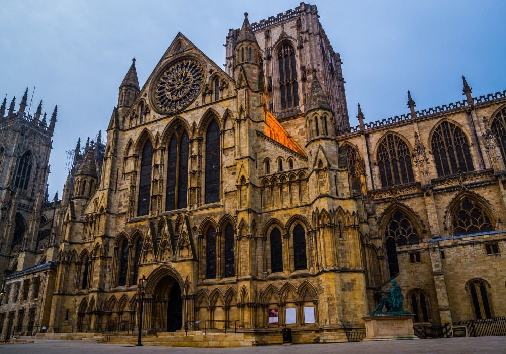 york minster cathedral in york, england