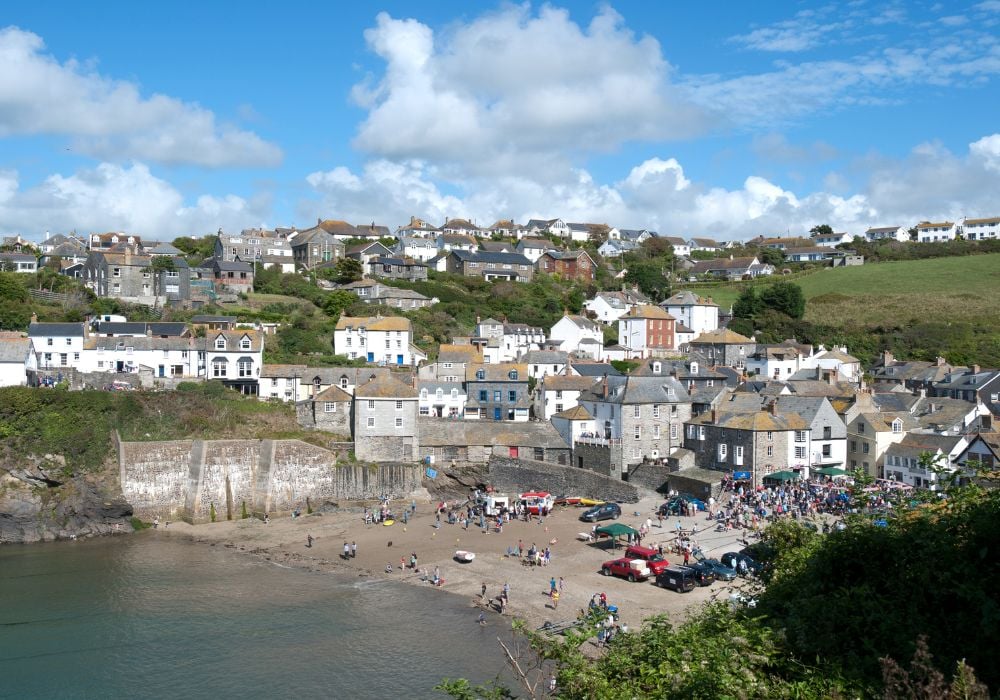 A scenic view at Port Isaac in Cornwall.