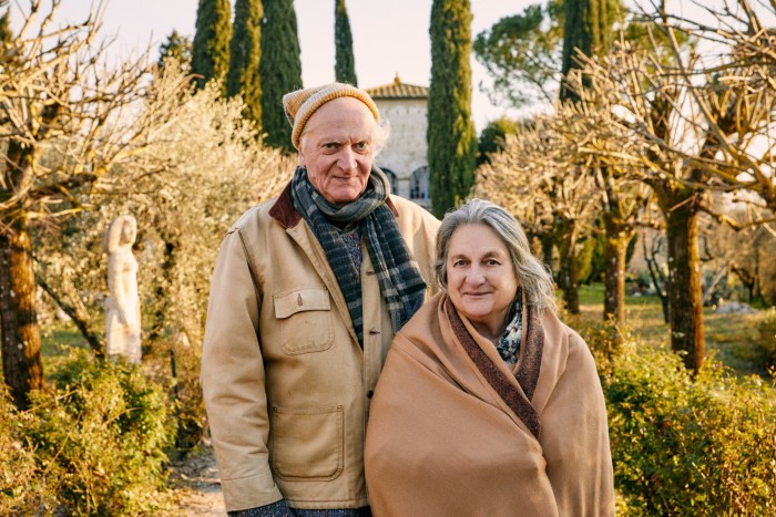 Matthew Spender and Maro Gorky in the grounds of their Tuscan farmhouse