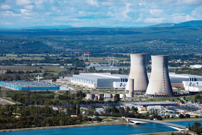 A nuclear power plant in Saint-Paul-Trois-Chateaux, France
