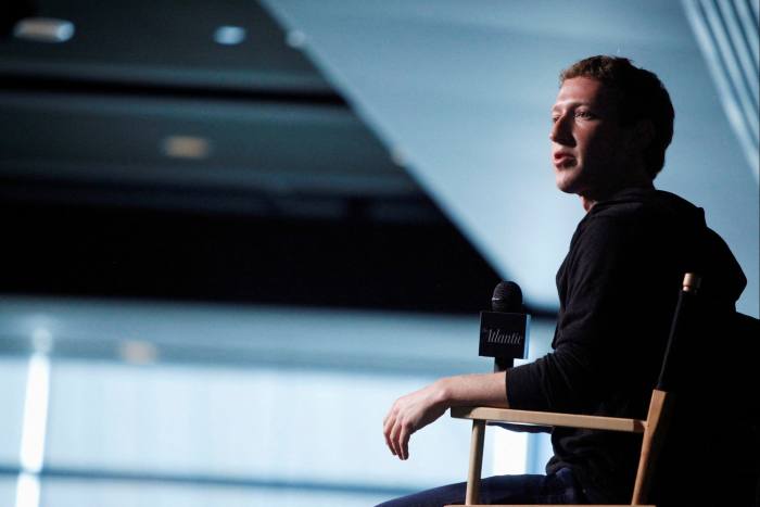 Mark Zuckerberg speaking at a conference