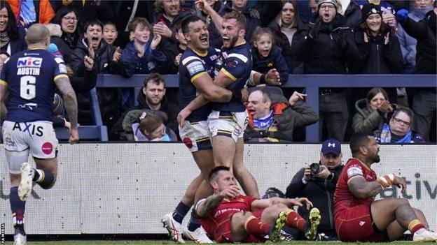 Jarrod O'Connor scored the second of Leeds' five second-half tries