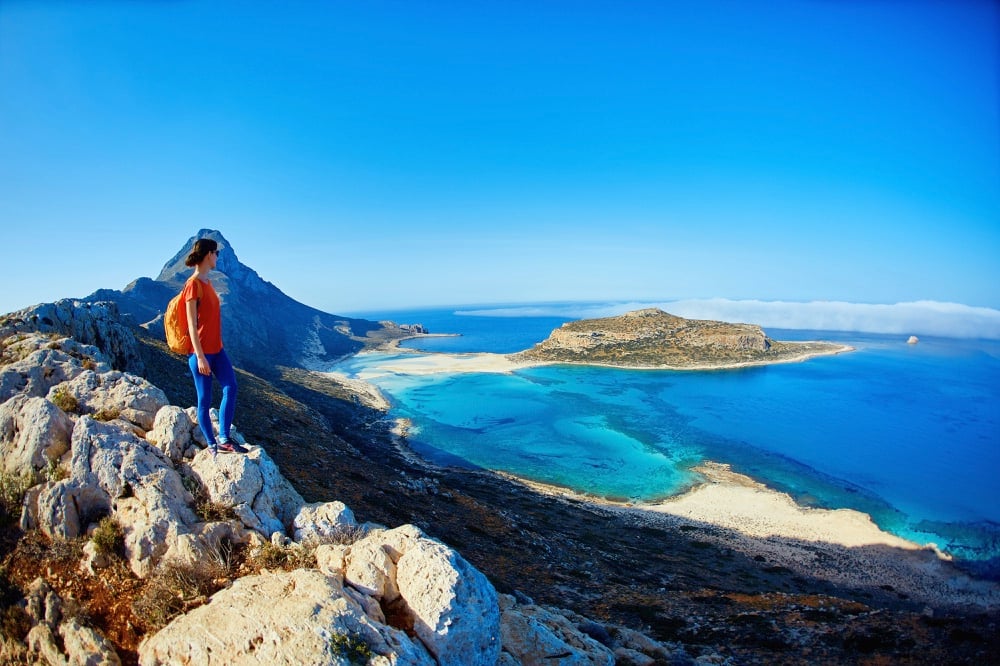 Standing high above a beautiful beach, some of the best places to visit in Crete