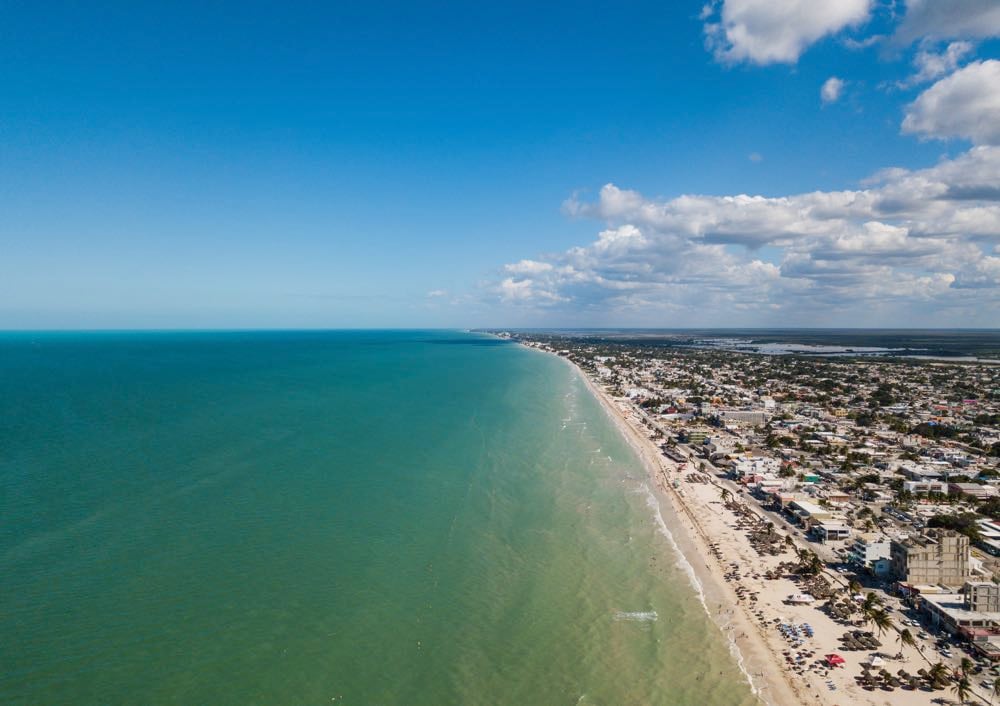 Progreso beach is one of the places to see near Merida