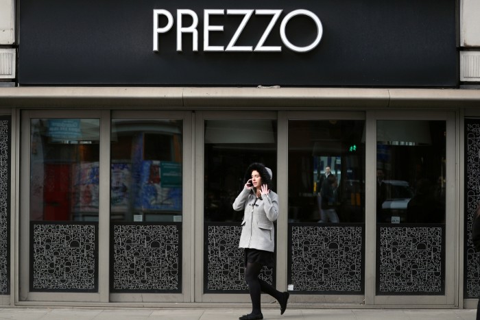 A Prezzo restaurant in London