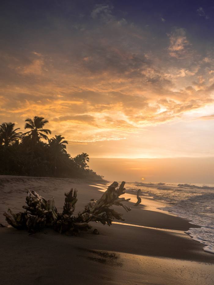 Sunset on the beach