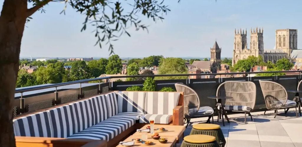 Rooftop View at Sora Restaurant in York (Photo By: Malmaison.com)
