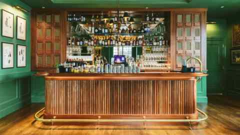 The bar at Gardiner House, Newport, Rhode Island