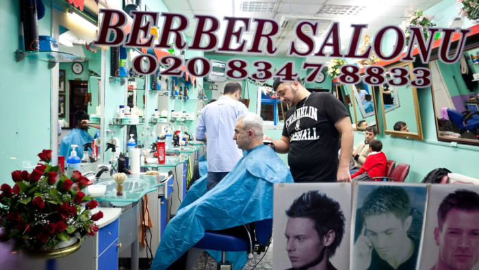 A Turkish barber shop