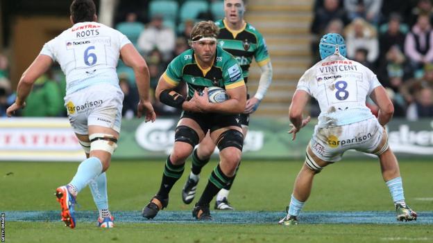 Angus Scott-Young has made 15 appearances for Northampton Saints this season
