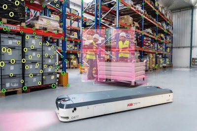 ABB AMR in factory with Visual SLAM navigation