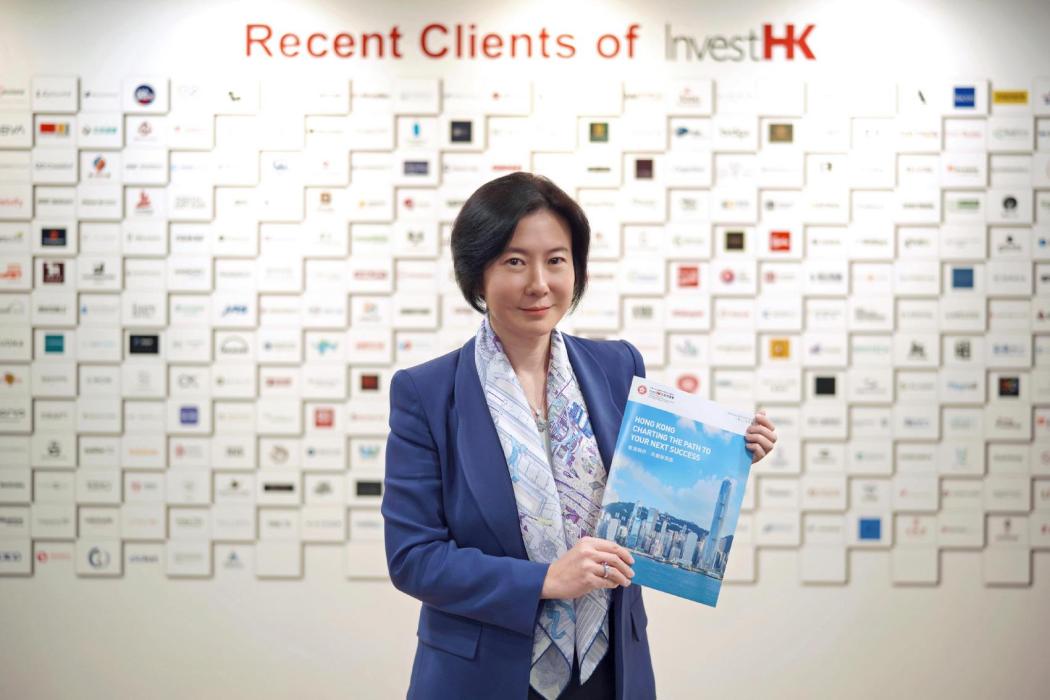 Alpha Lau, director general of investment promotion, said on February 2, 2024 that Hong Kong is the "first natural choice" for multinationals to set up Asia base. Photo: GovHK. 