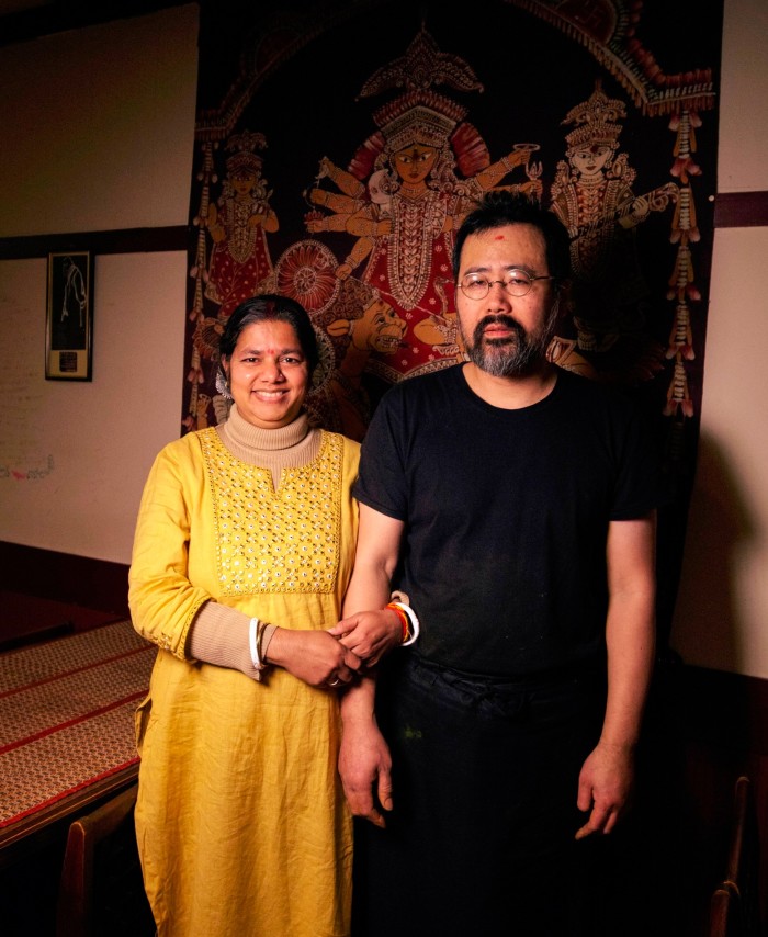 Puja chef Hiroaki Nagagata met his wife Sanchita in Bengal