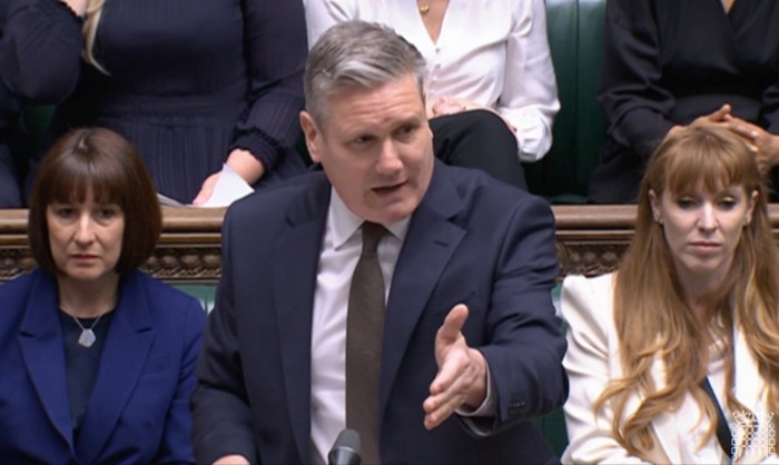 Keir Starmer at prime minister’s questions time