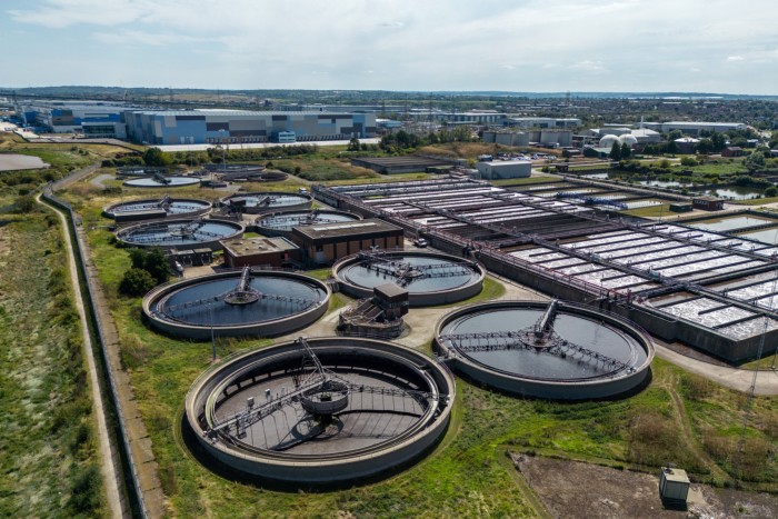 Thames Water’s Longreach Sewage Treatment Works on in Dartford, to the east of London 