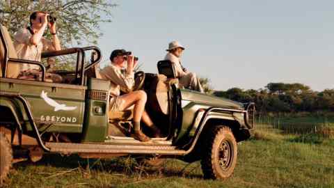 The andBeyond safari vehicle on a personalised birdwatching experience
