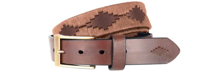 Pampeano leather Bordado polo belt, £95