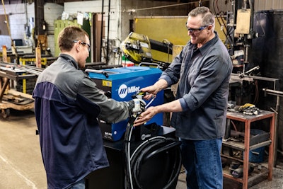 Shop supervisors who are racing to reach production goals but challenged by the ongoing shortage of skilled laborers will appreciate the versatility and power of the Miller OptX 2kW.