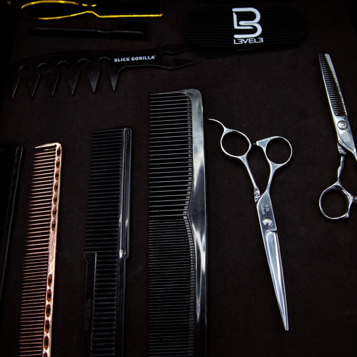 A selection of styling tools