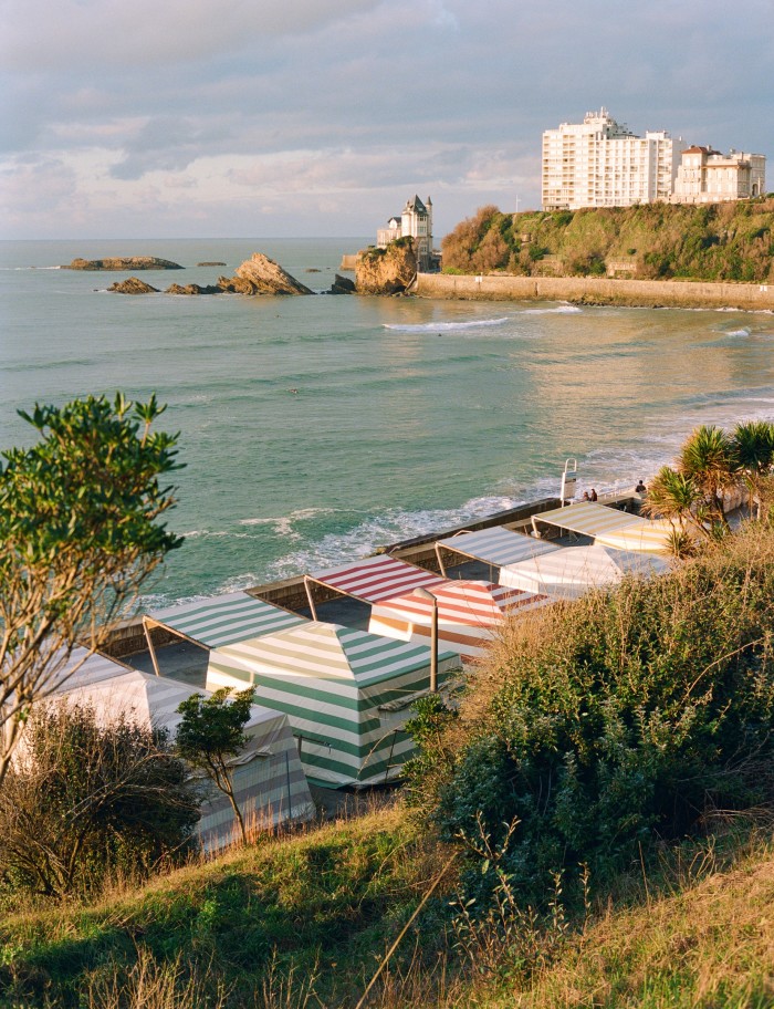 Beach cabins on the promenade