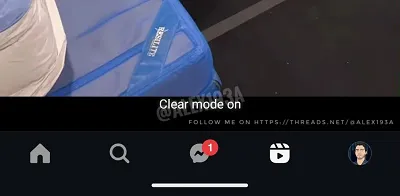 Instagram Clear Mode
