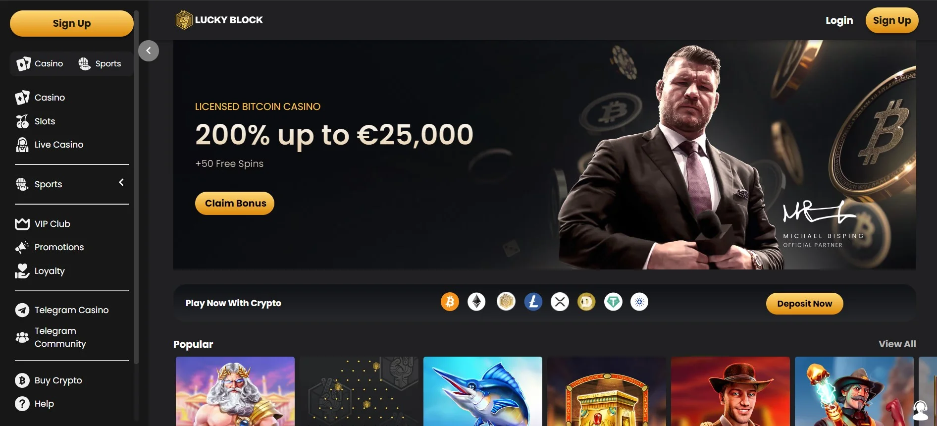 Lucky Block BTC Casino Free Spins