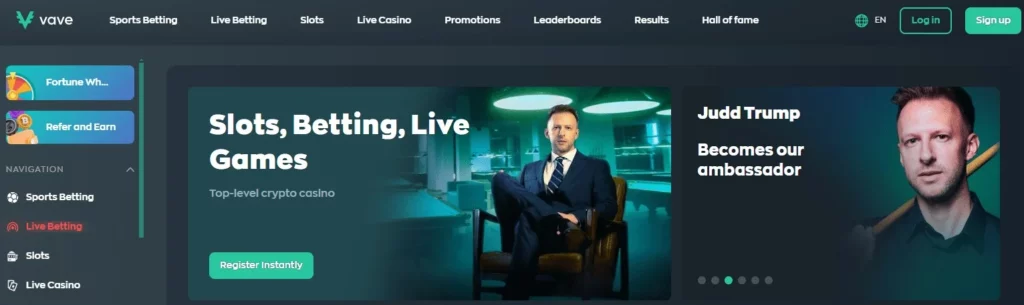 Vave - Best Platform for Live Betting