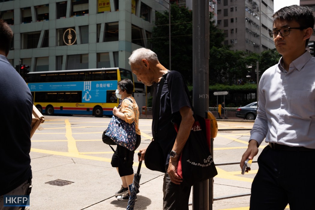 Elderly in Hong Kong. File photo: Kyle Lam/HKFP.
