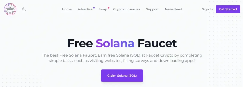 Faucetcrypto - Free SOL Faucet