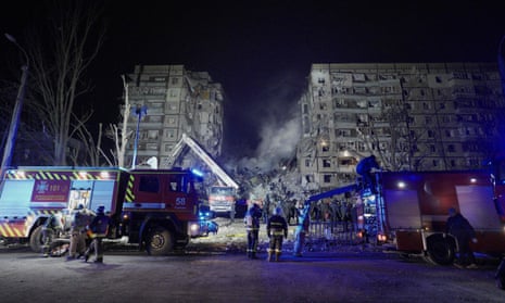 A strike on a residential building in the eastern Ukrainian city of Dnipro on January 14, 2023 killed at least 20 people.