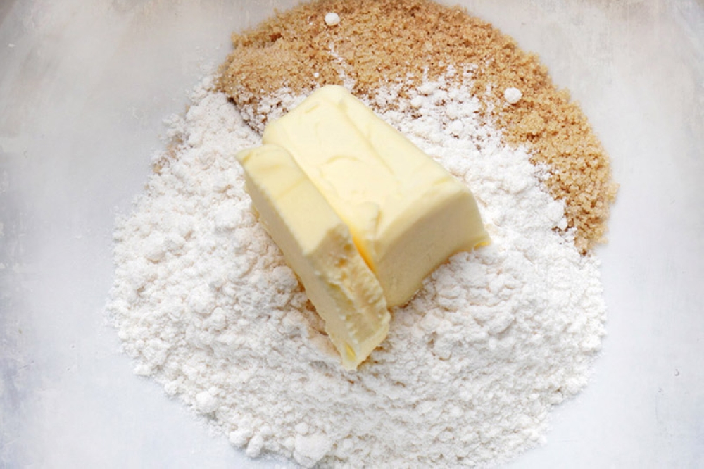 The cookie trinity – butter, sugar and flour.