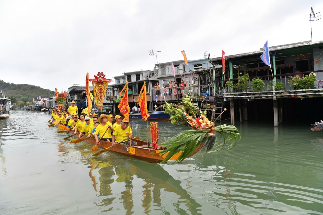 The dragon boat festival at Tai O, on Hong Kong's Lantau Island, on June 18, 2018. Photo: GovHK.