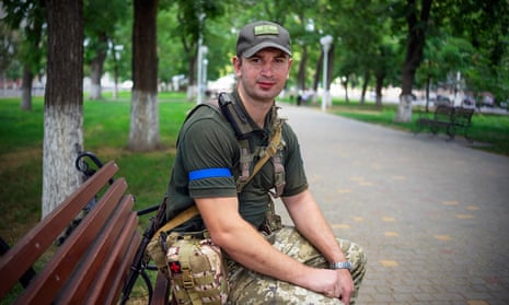 Bohdan Hotskiy shot in Izmail, Ukraine in 2022. Hotsskiy was a captain on Snake Island when it was attacked by Russia on 25 February 2022.