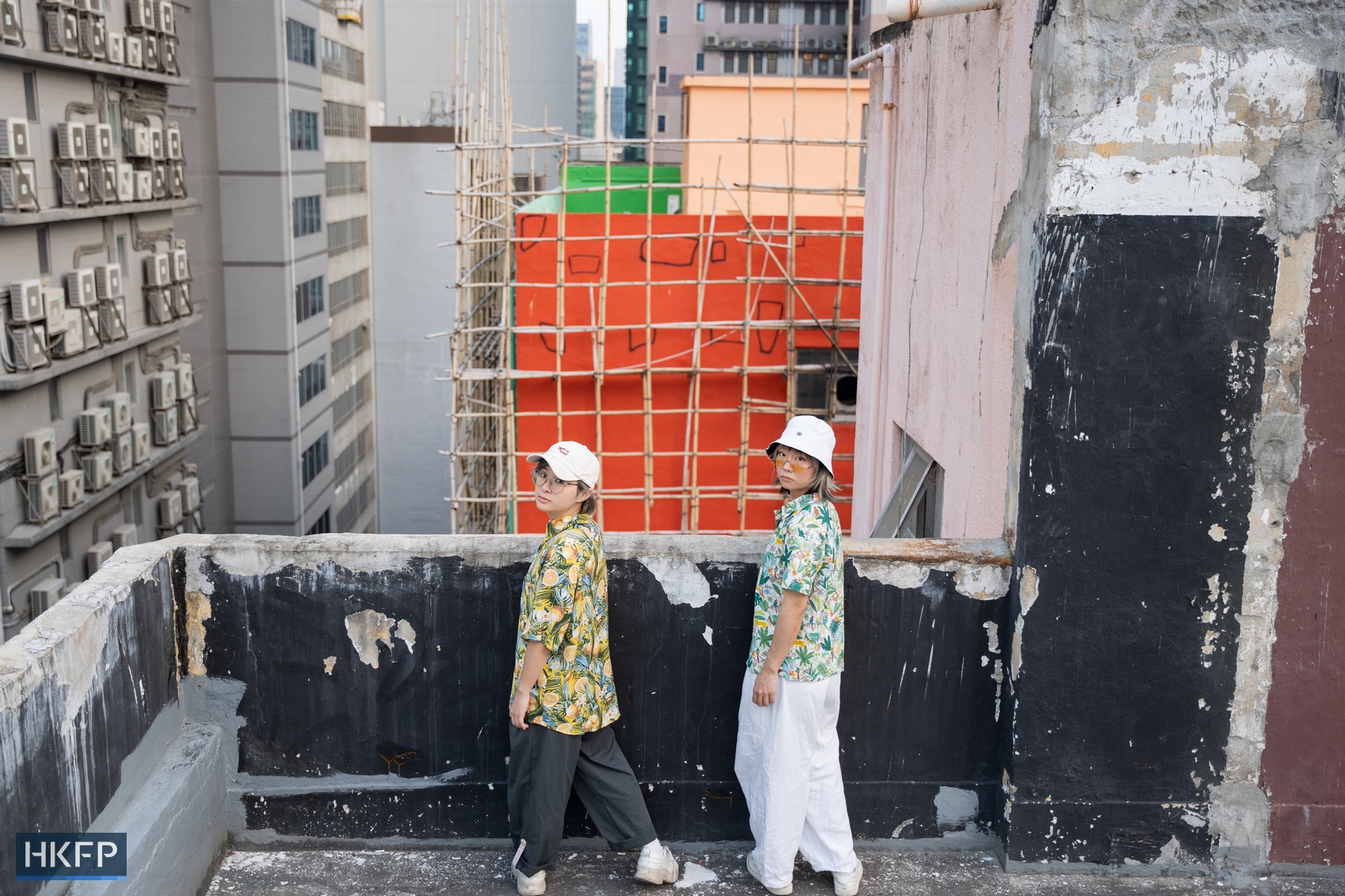 "I am also living in the moment, taking one step at a time,” Soni from the Taiwan-based duo Running Youth said ahead of their Clockenflap debut. Photo: Kyle Lam/HKFP.