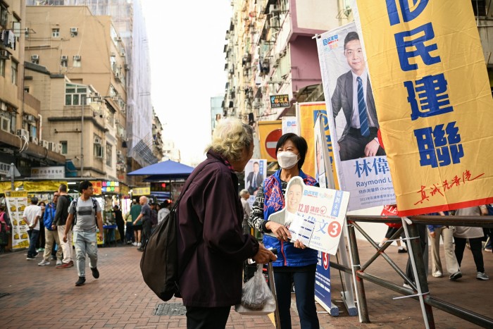 Campaigning on the streets of Hong Kong 