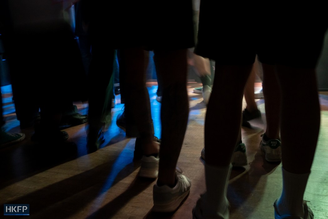 An underground live show in Hong Kong as the audience breaks a mosh pit - fans colliding with others that is commonly seen in punk and rock performances. File photo: Kyle Lam/HKFP.